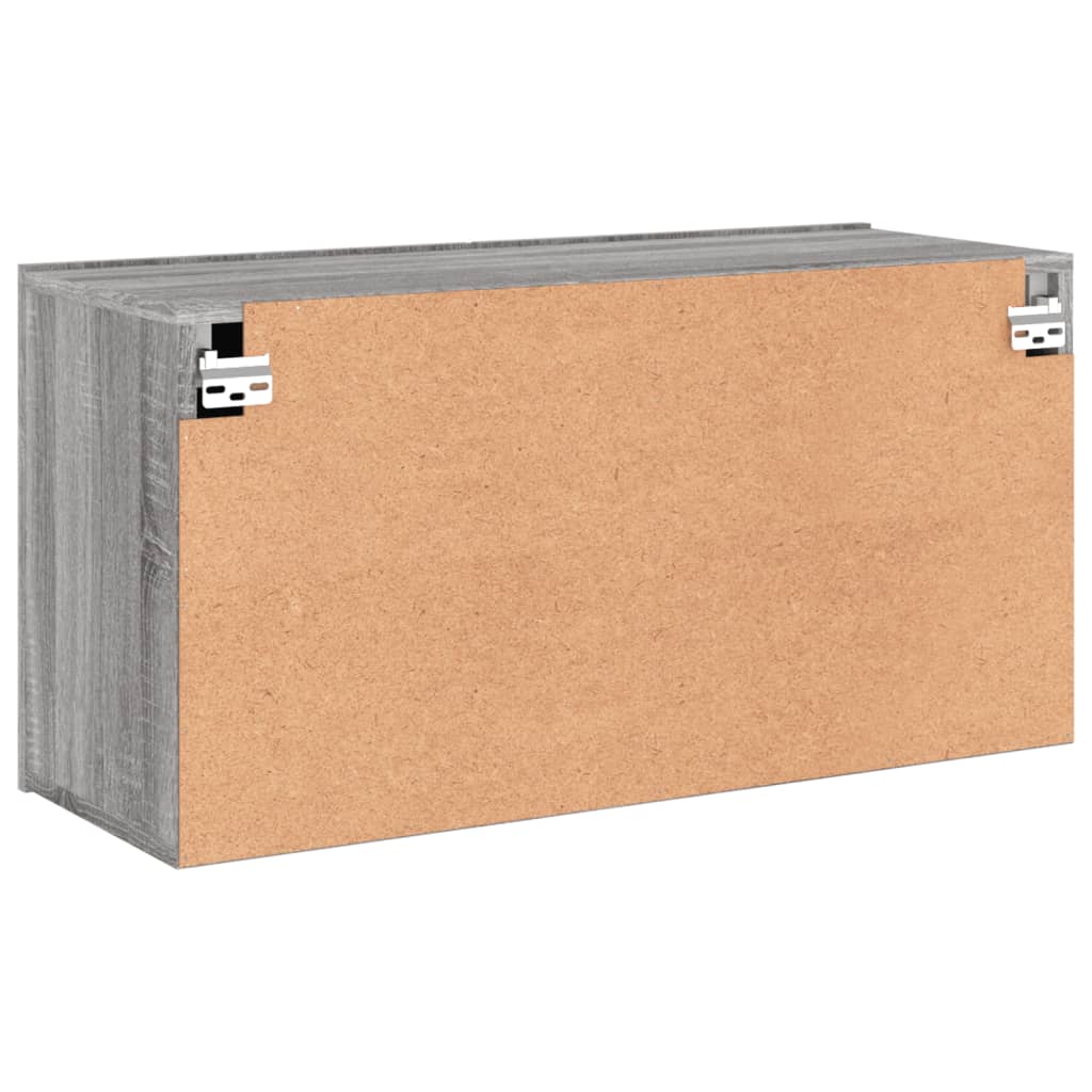 Meuble TV mural sonoma gris 80x30x41 cm - XIOS
