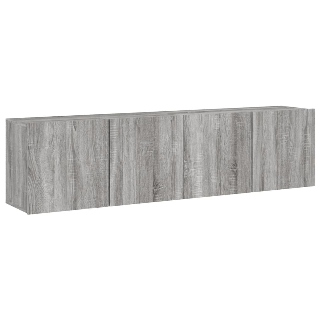 Meubles TV muraux 2 pcs sonoma gris 80x30x41 cm - XIOS