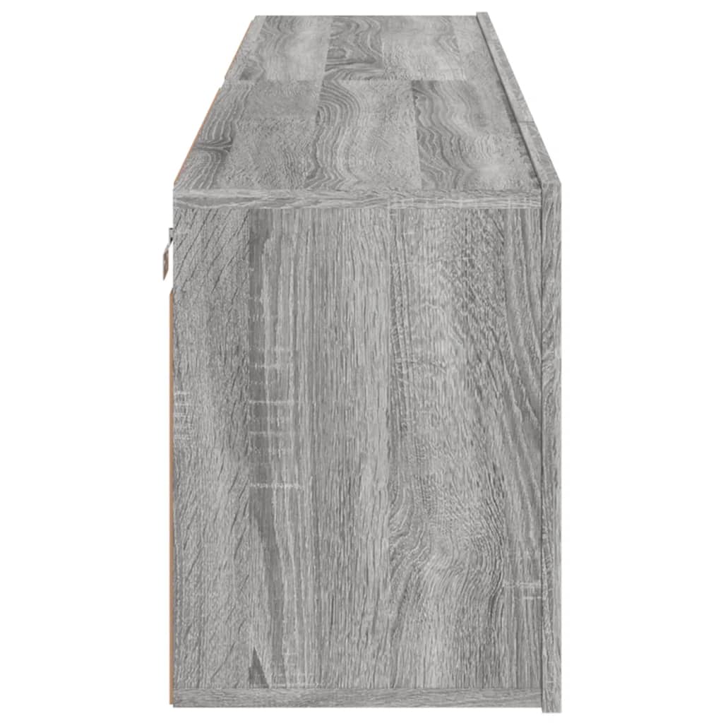 Meubles TV muraux 2 pcs sonoma gris 80x30x41 cm - XIOS