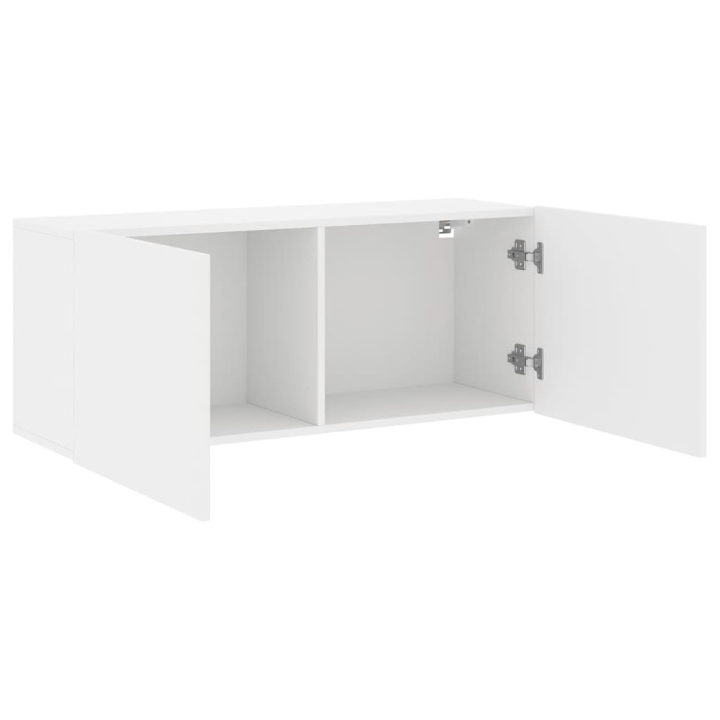 Meuble TV mural blanc 100x30x41 cm - XIOS