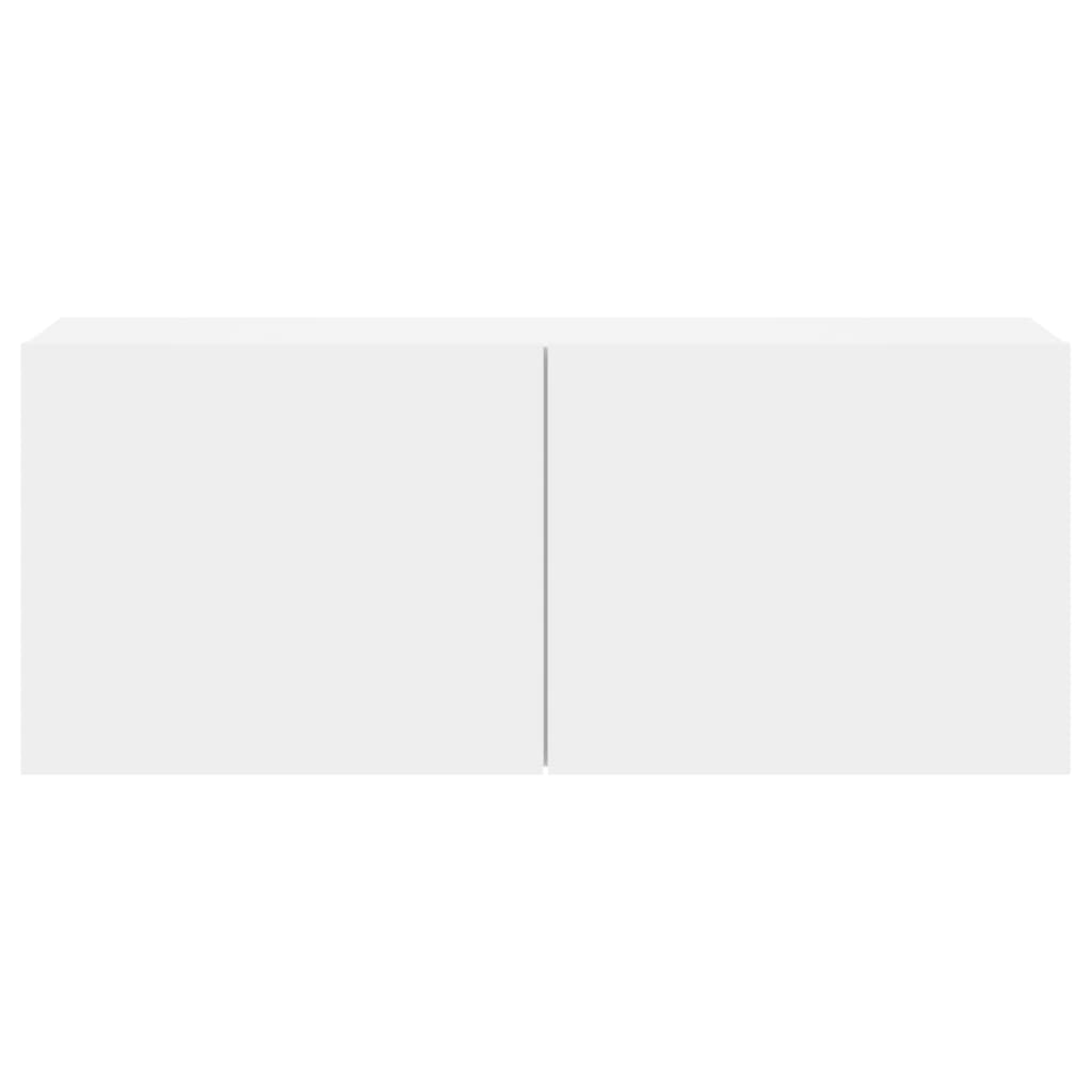 Meuble TV mural blanc 100x30x41 cm - XIOS