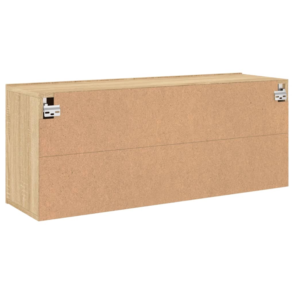 Meuble TV mural chêne sonoma 100x30x41 cm - XIOS