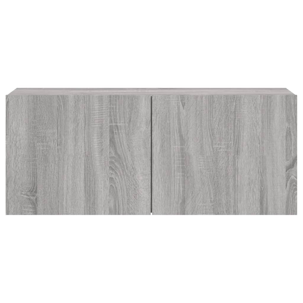 Meuble TV mural sonoma gris 100x30x41 cm - XIOS