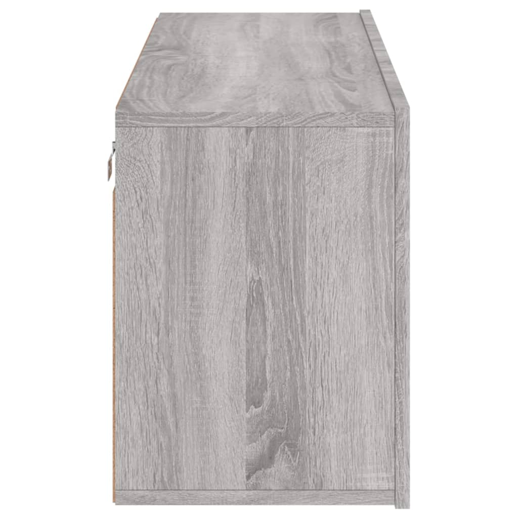 Meuble TV mural sonoma gris 100x30x41 cm - XIOS