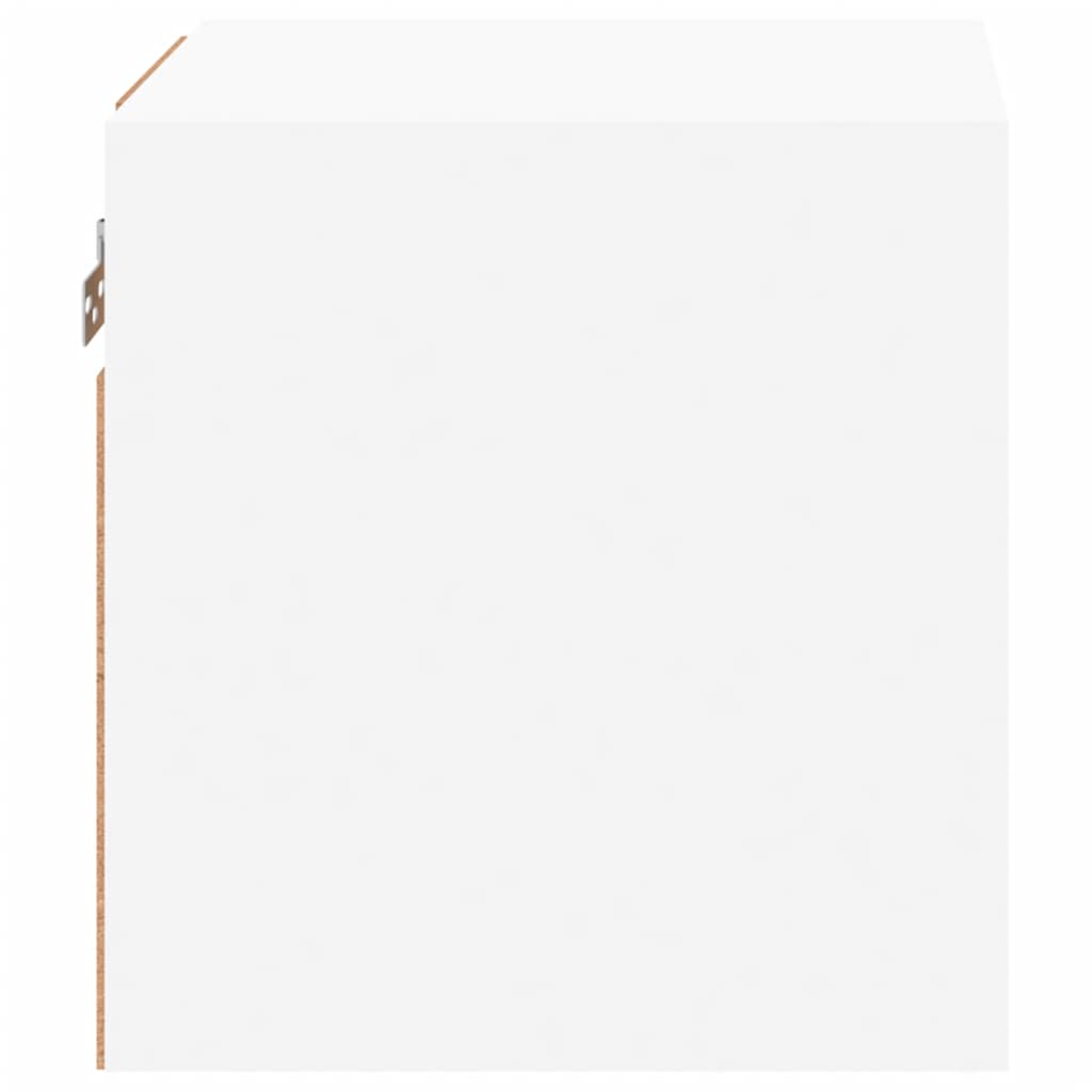 Meuble TV mural avec lumières LED blanc 30x28,5x30 cm - XIOS