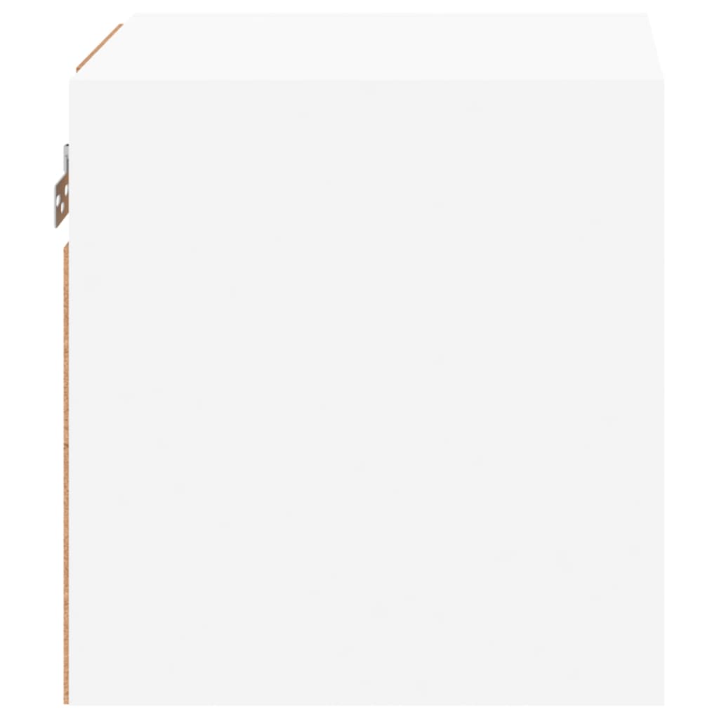 Meubles TV muraux avec lumières LED 2 pcs blanc 30x28,5x30 cm - XIOS