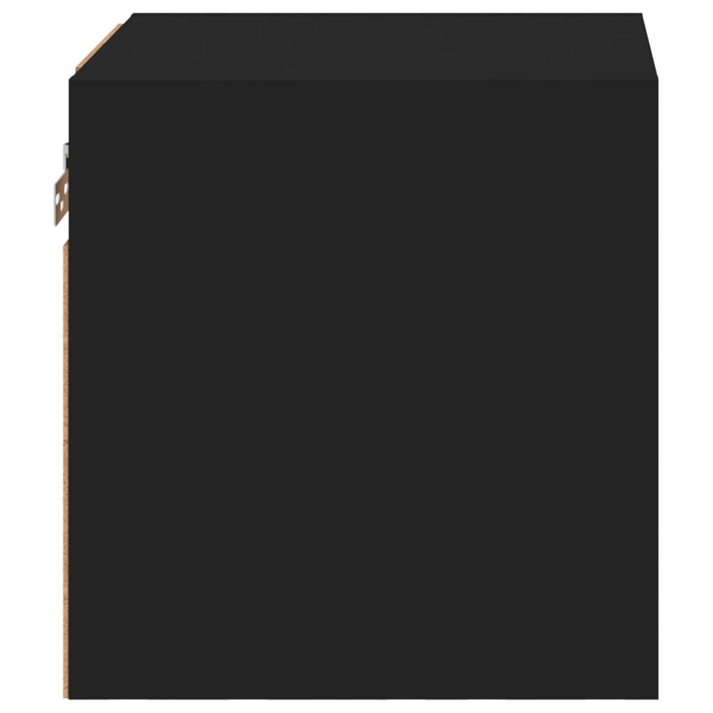 Meubles TV muraux avec lumières LED 2 pcs noir 30x28,5x30 cm - XIOS