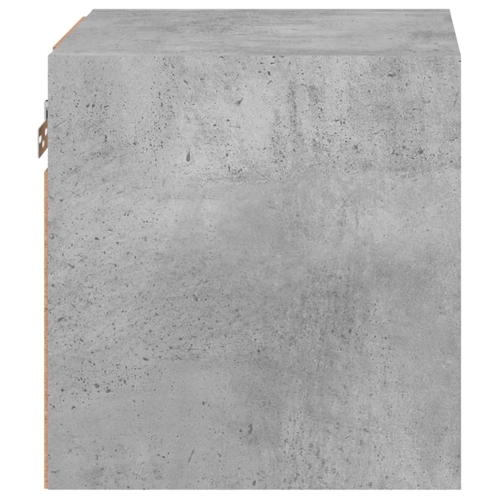 Meuble TV mural avec lumières LED gris béton 30x28,5x30 cm - XIOS