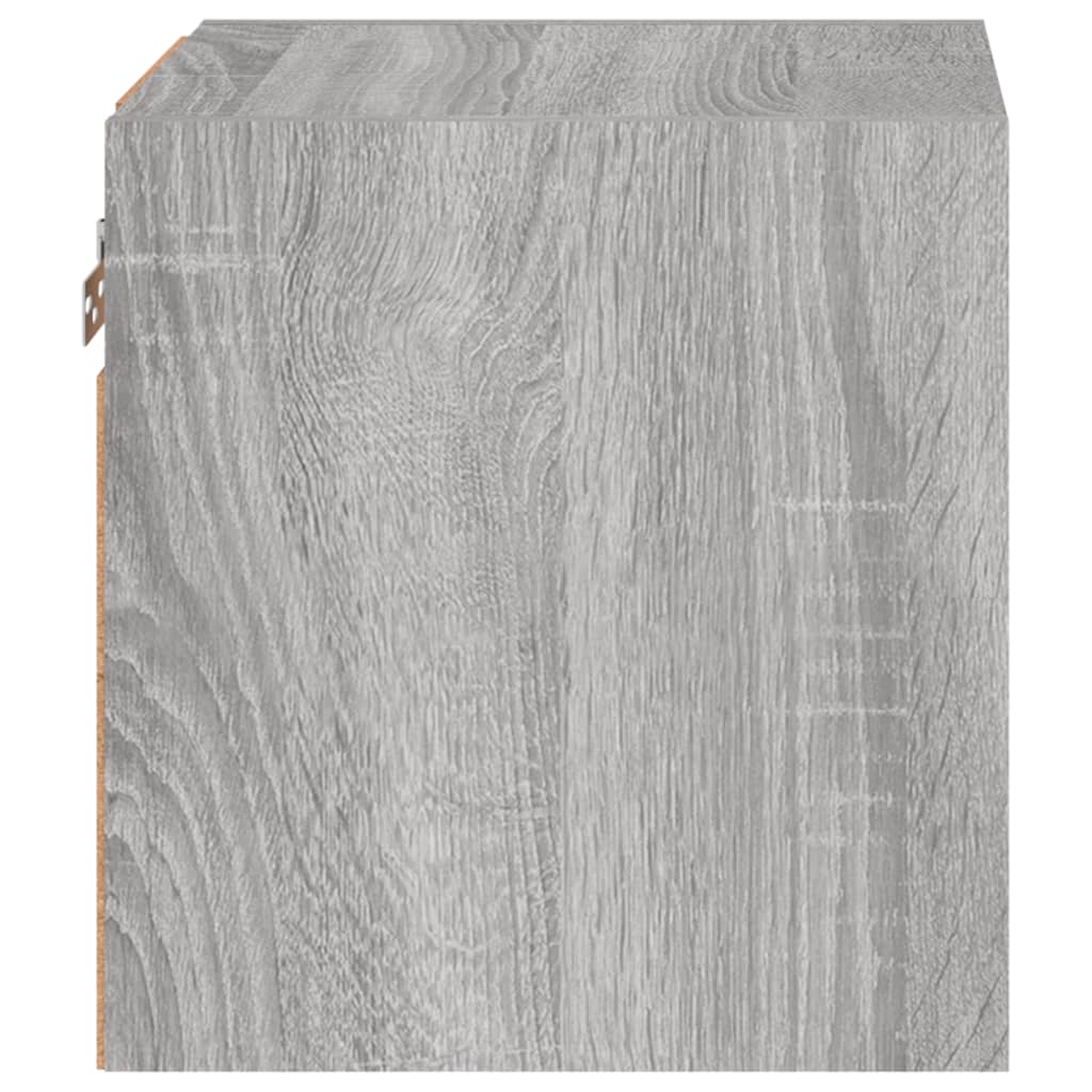 Meubles TV muraux et lumières LED 2pcs sonoma gris 30x28,5x30cm - XIOS