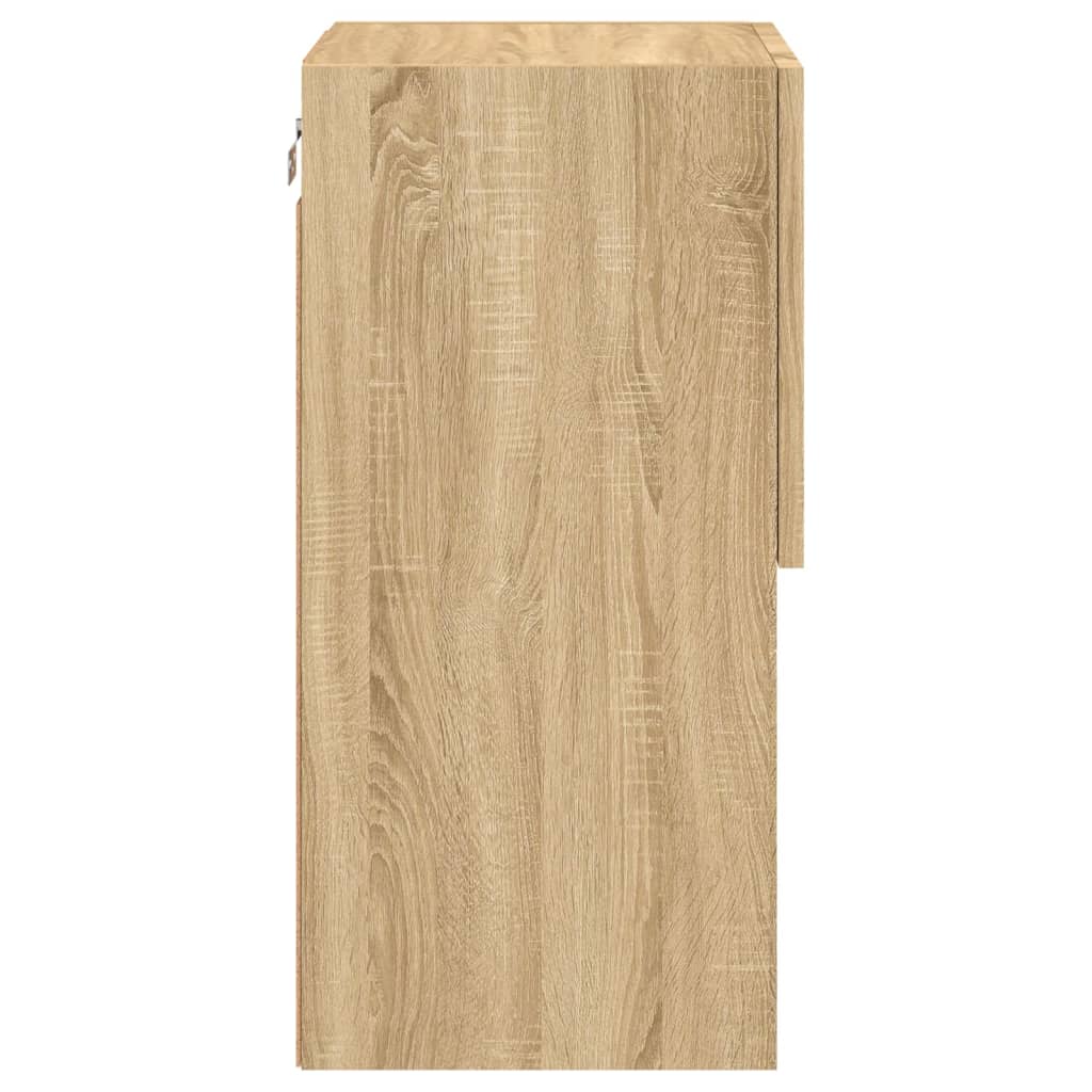 Meubles TV avec lumières LED 2 pcs chêne sonoma 30,5x30x60 cm - XIOS