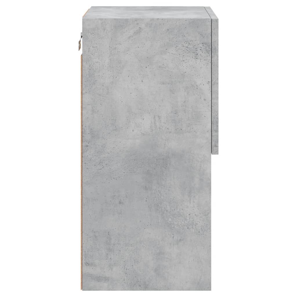 Meubles TV avec lumières LED 2 pcs gris béton 30,5x30x60 cm - XIOS