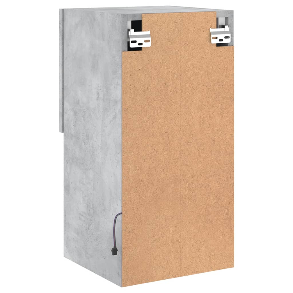 Meubles TV avec lumières LED 2 pcs gris béton 30,5x30x60 cm - XIOS