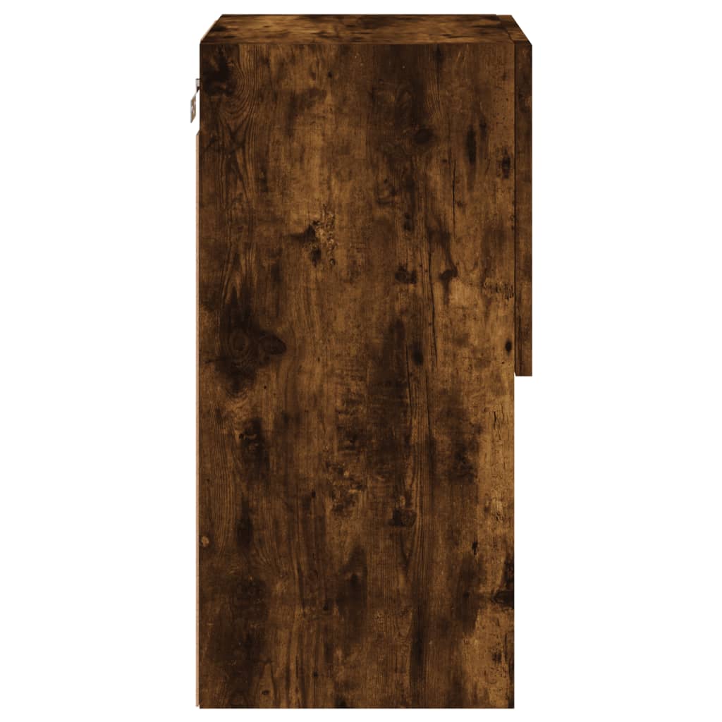 Meuble TV avec lumières LED chêne fumé 30,5x30x60 cm - XIOS