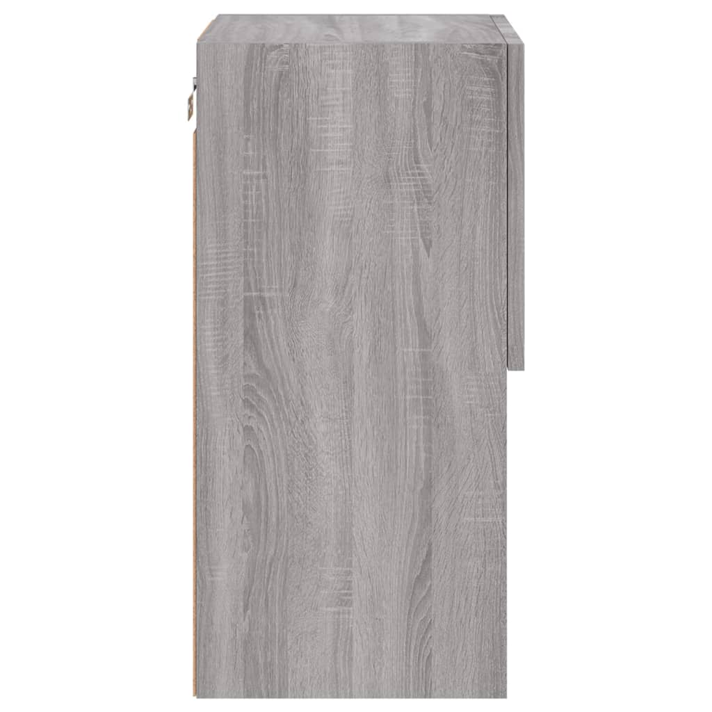 Meubles TV avec lumières LED 2 pcs sonoma gris 30,5x30x60 cm - XIOS