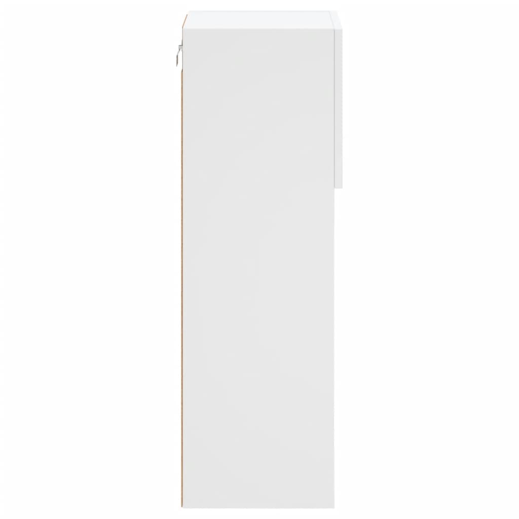 Meuble TV avec lumières LED blanc 30,5x30x90 cm - XIOS