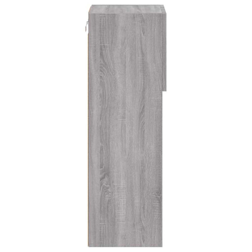Meubles TV avec lumières LED 2 pcs sonoma gris 30,5x30x90 cm - XIOS