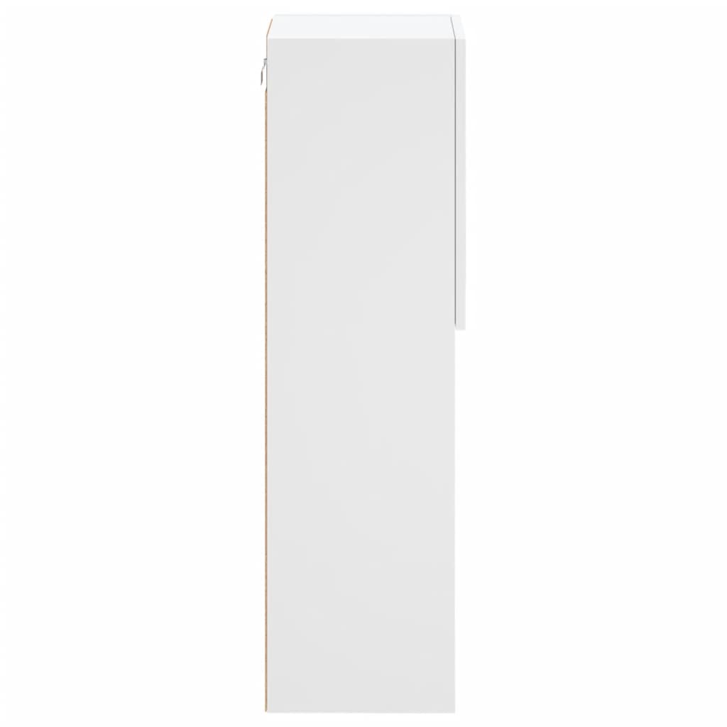Meuble TV avec lumières LED blanc 30,5x30x102 cm - XIOS