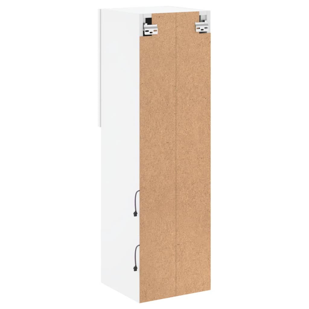 Meuble TV avec lumières LED blanc 30,5x30x102 cm - XIOS
