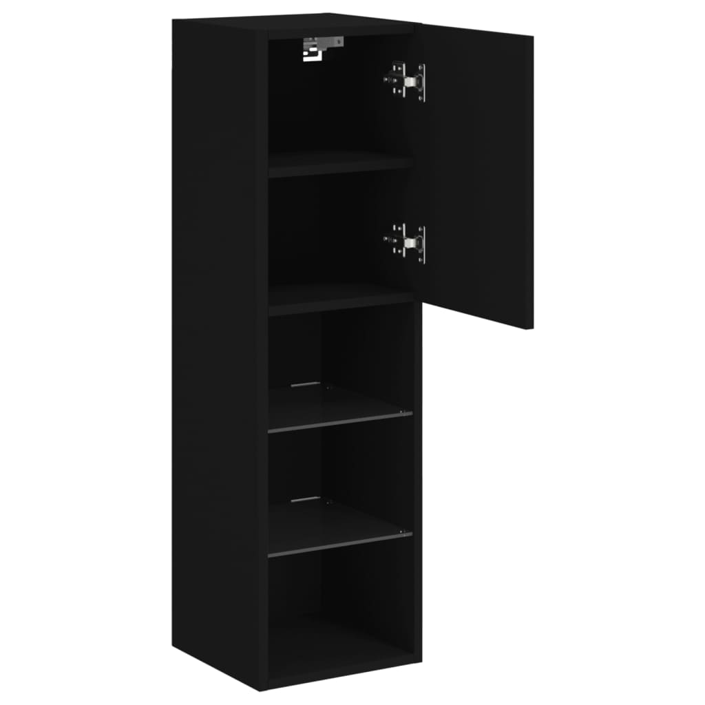 Meuble TV avec lumières LED noir 30,5x30x102 cm - XIOS