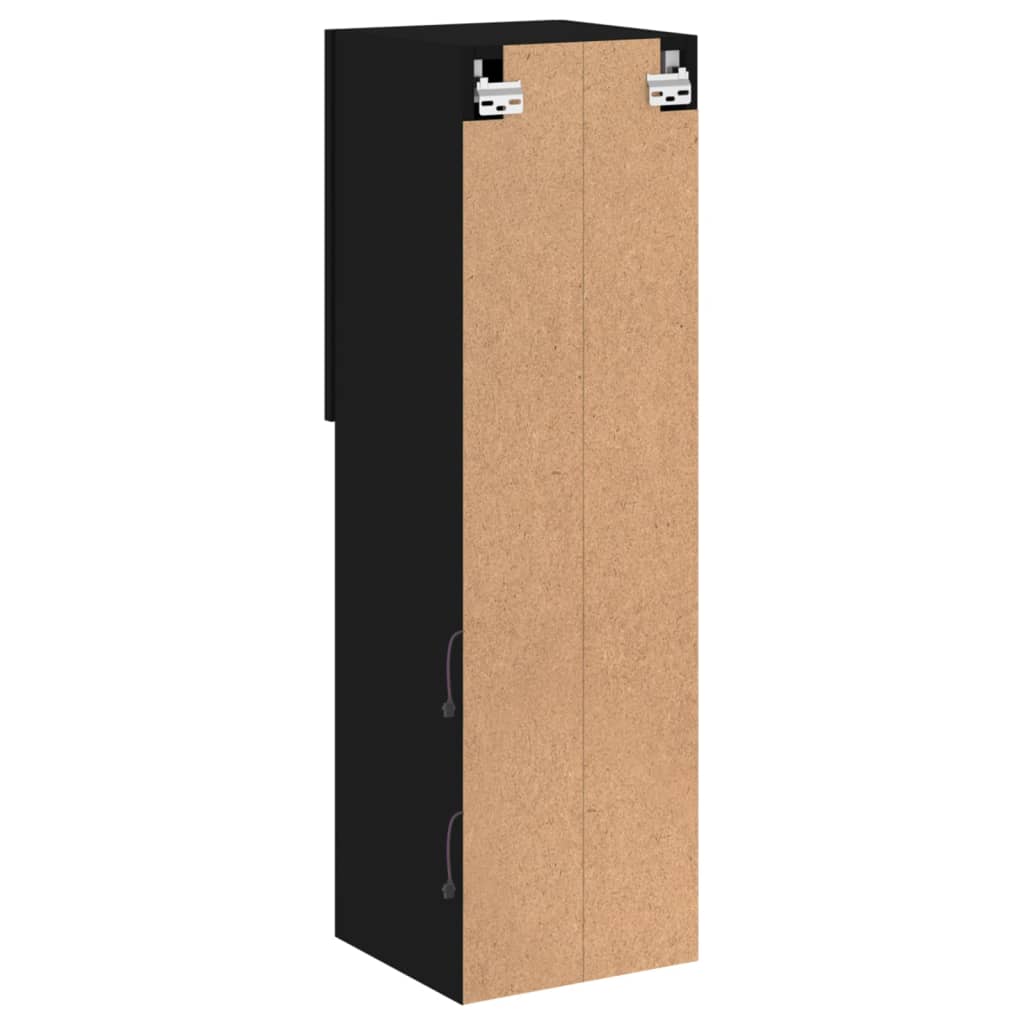 Meuble TV avec lumières LED noir 30,5x30x102 cm - XIOS
