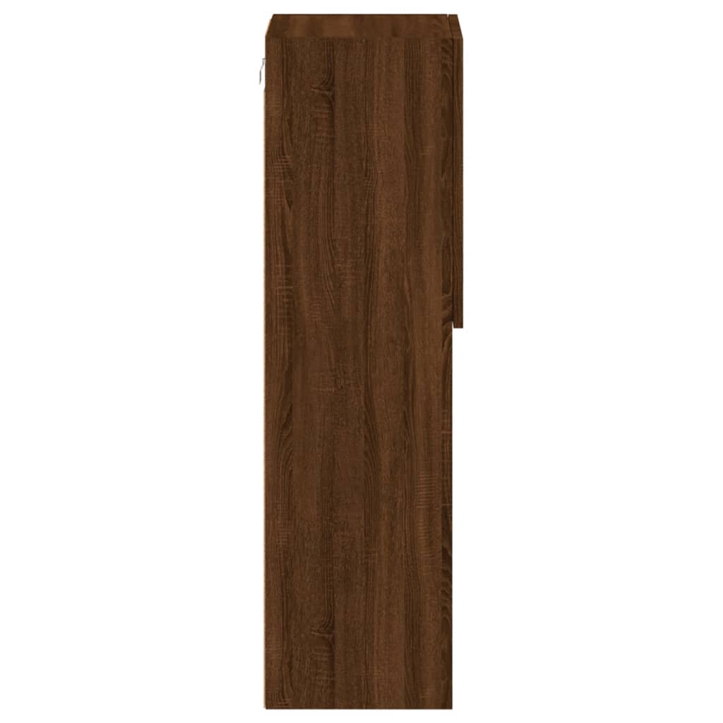 Meuble TV avec lumières LED chêne marron 30,5x30x102 cm - XIOS