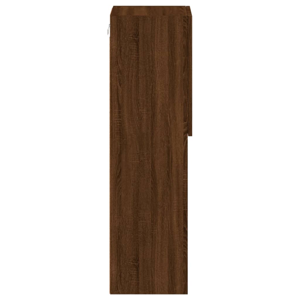 Meubles TV avec lumières LED 2 pcs chêne marron 30,5x30x102 cm - XIOS
