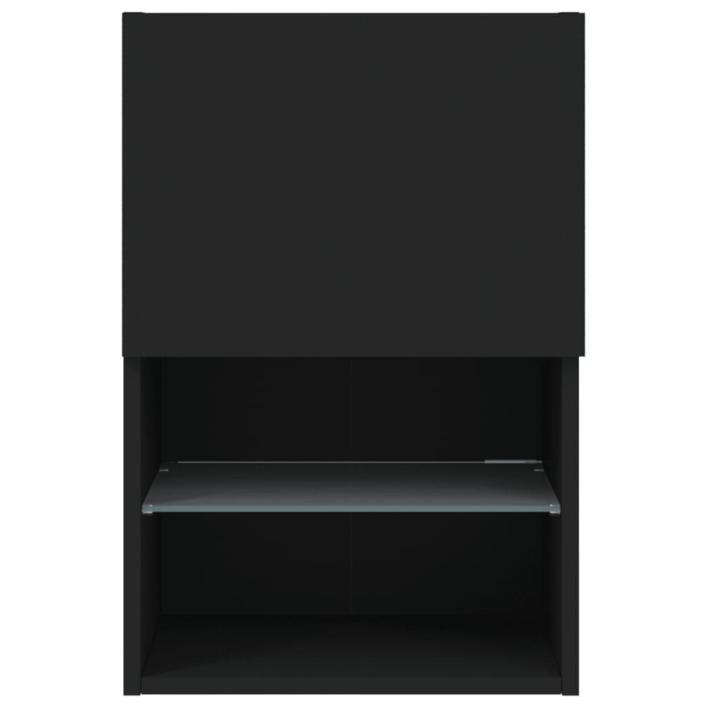 Meuble TV avec lumières LED noir 40,5x30x60 cm - XIOS
