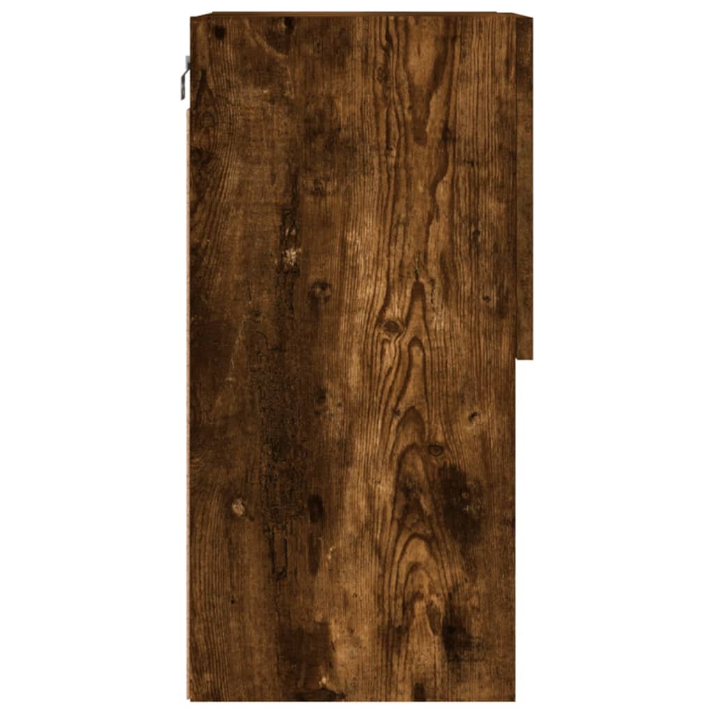 Meuble TV avec lumières LED chêne fumé 40,5x30x60 cm - XIOS