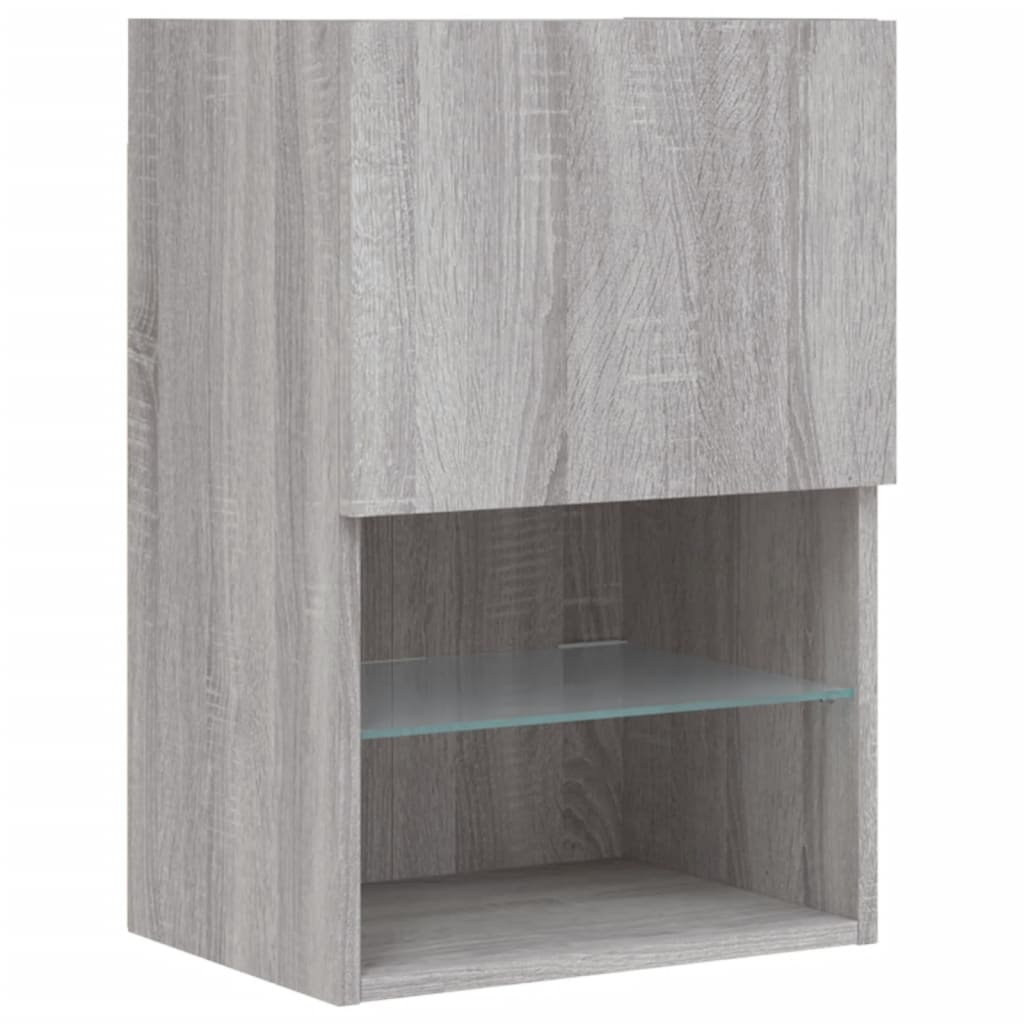 Meuble TV avec lumières LED sonoma gris 40,5x30x60 cm - XIOS