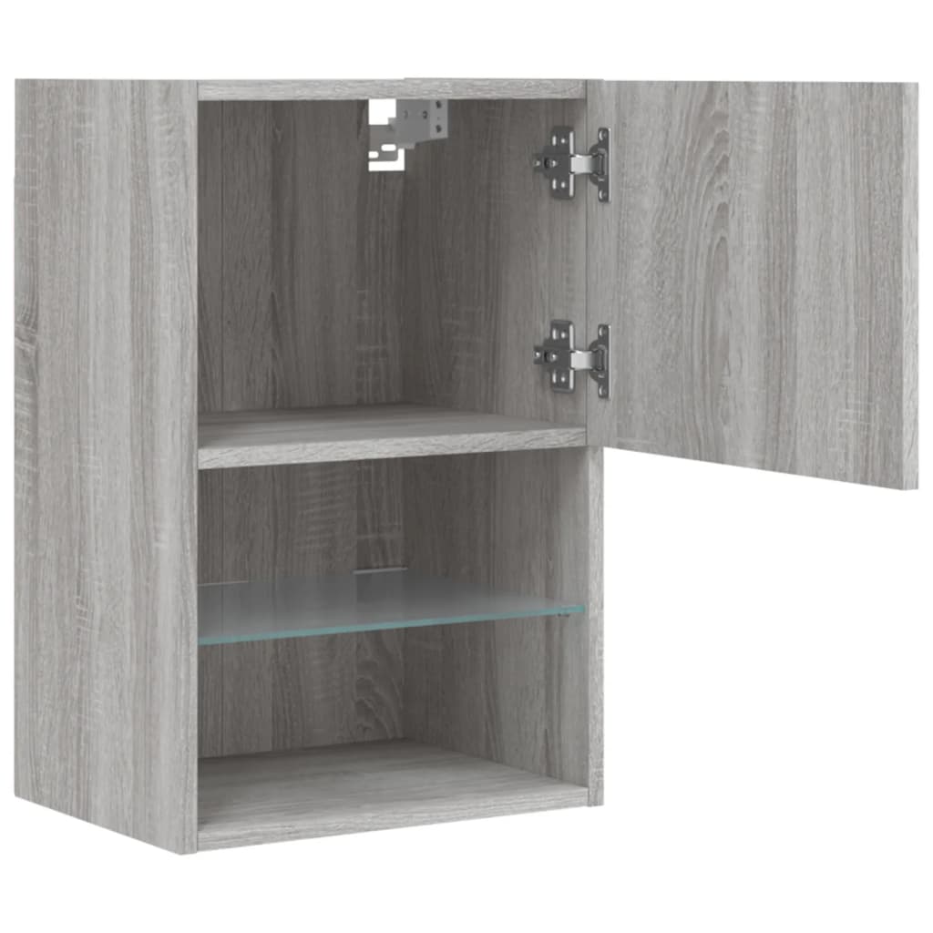 Meuble TV avec lumières LED sonoma gris 40,5x30x60 cm - XIOS