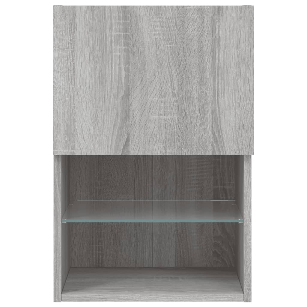 Meuble TV avec lumières LED sonoma gris 40,5x30x60 cm - XIOS