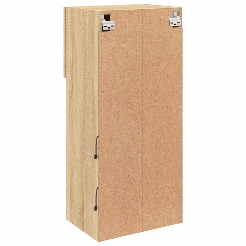 Meuble TV avec lumières LED chêne sonoma 40,5x30x90 cm - XIOS