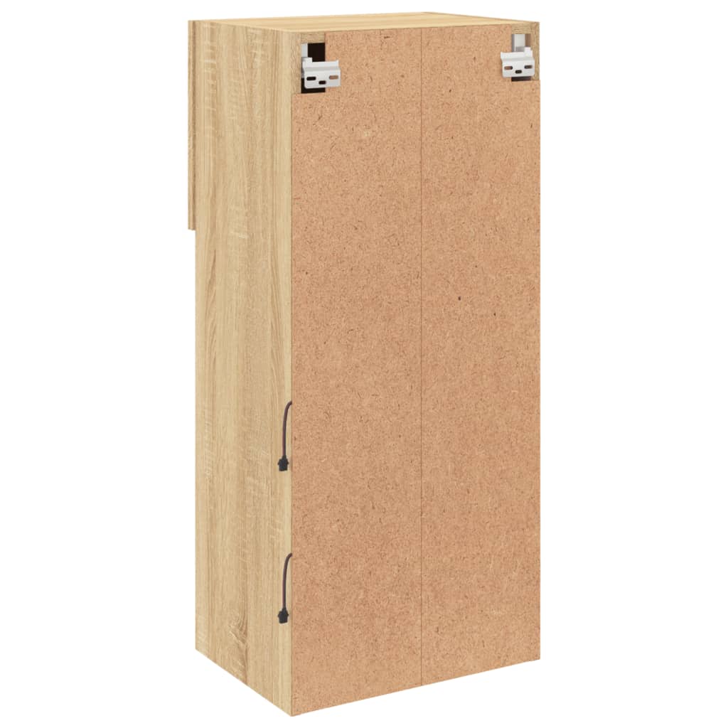 Meubles TV avec lumières LED 2 pcs chêne sonoma 40,5x30x90 cm - XIOS