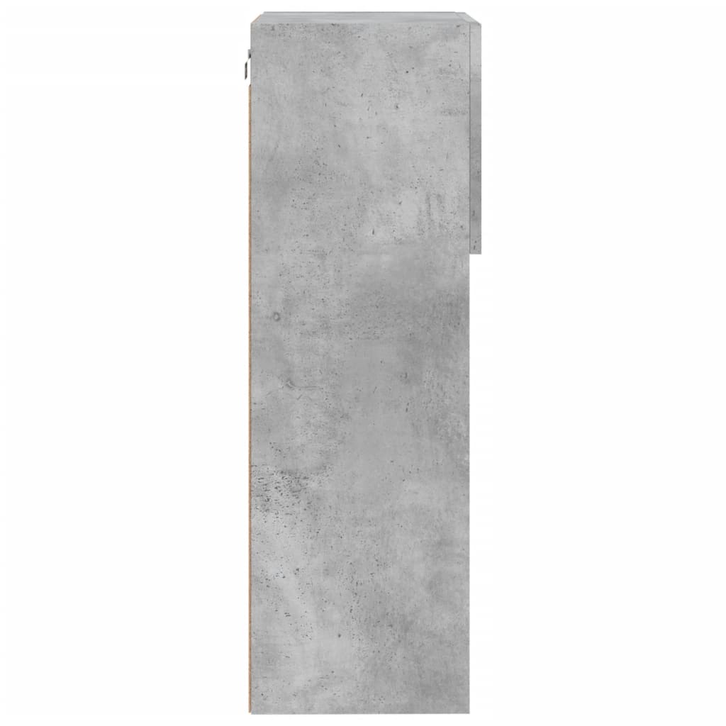 Meubles TV avec lumières LED 2 pcs gris béton 40,5x30x90 cm - XIOS