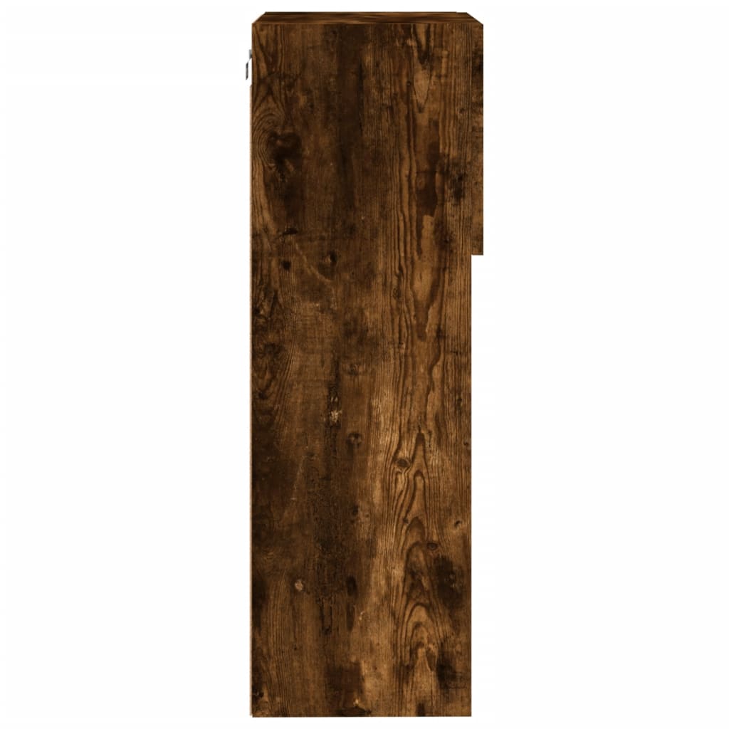 Meubles TV avec lumières LED 2 pcs chêne fumé 40,5x30x90 cm - XIOS