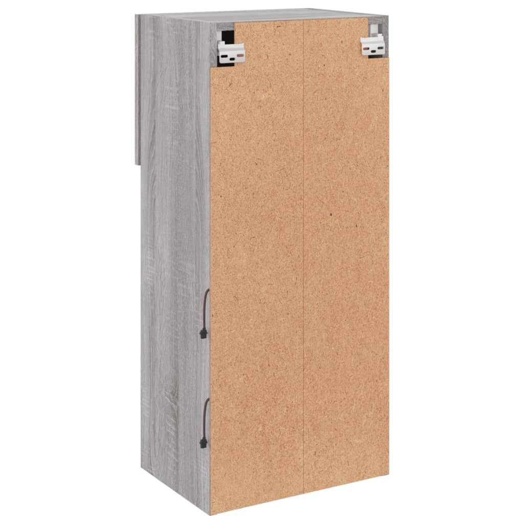 Meubles TV avec lumières LED 2 pcs sonoma gris 40,5x30x90 cm - XIOS