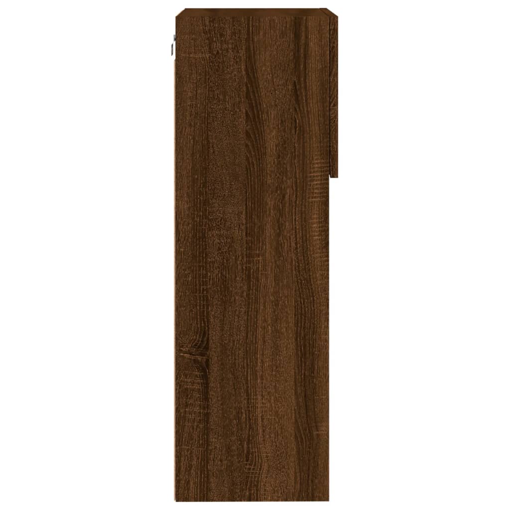 Meuble TV avec lumières LED chêne marron 40,5x30x90 cm - XIOS