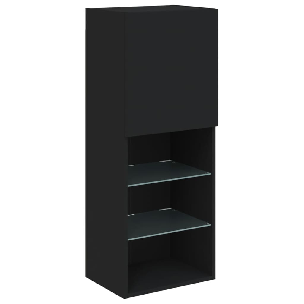 Meuble TV avec lumières LED noir 40,5x30x102 cm - XIOS