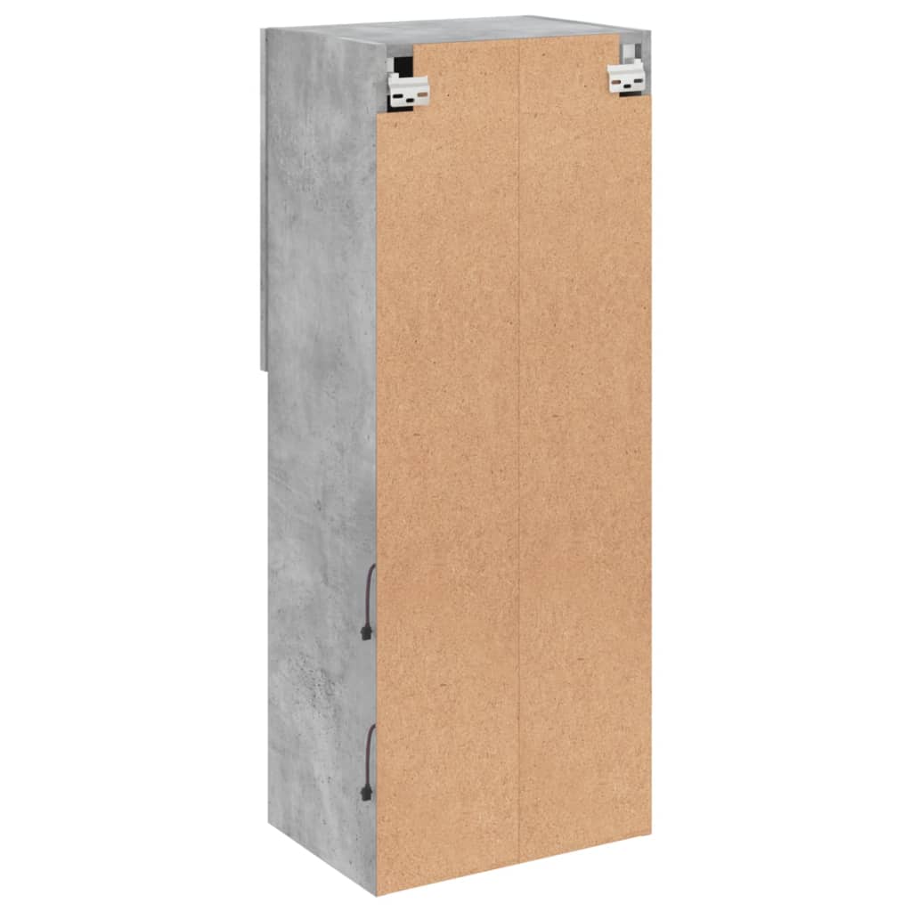 Meuble TV avec lumières LED gris béton 40,5x30x102 cm - XIOS