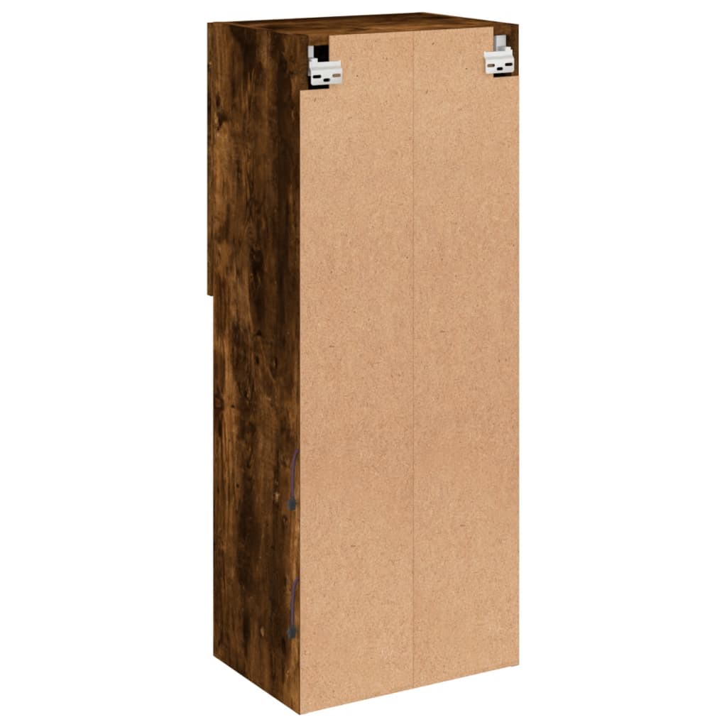 Meuble TV avec lumières LED chêne fumé 40,5x30x102 cm - XIOS