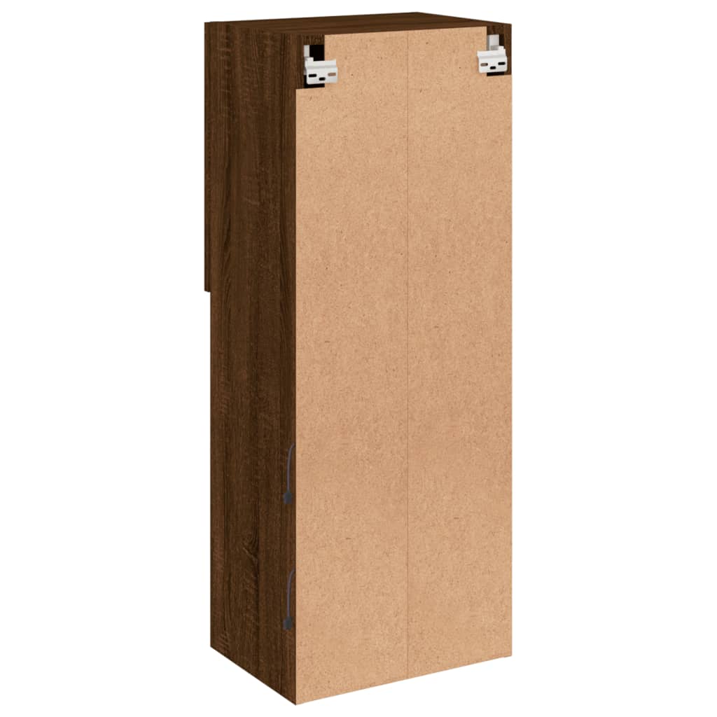 Meuble TV avec lumières LED chêne marron 40,5x30x102 cm - XIOS
