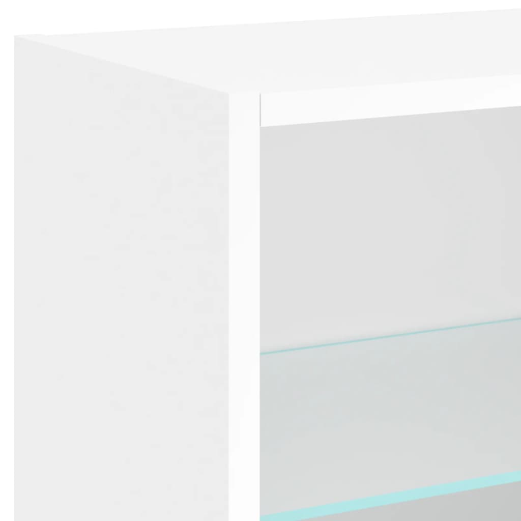 Table de chevet murale avec lumières LED blanc - XIOS