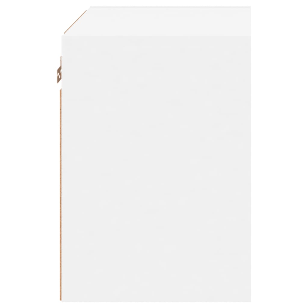 Tables de chevet murales avec lumières LED 2 pcs blanc - XIOS