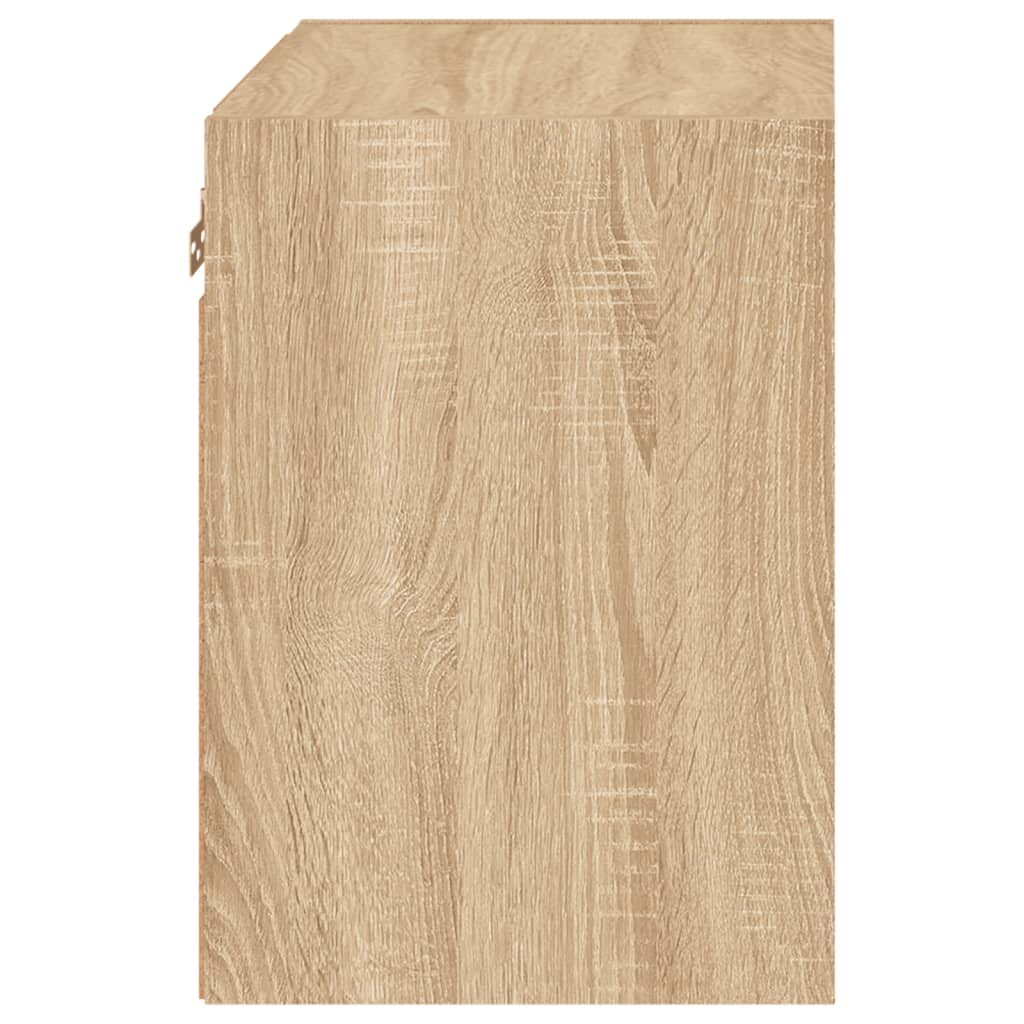 Tables de chevet murales avec lumières LED 2 pcs chêne sonoma - XIOS