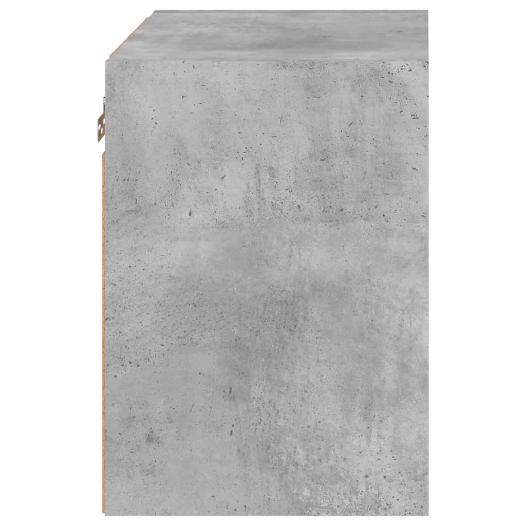 Table de chevet murale avec lumières LED gris béton - XIOS