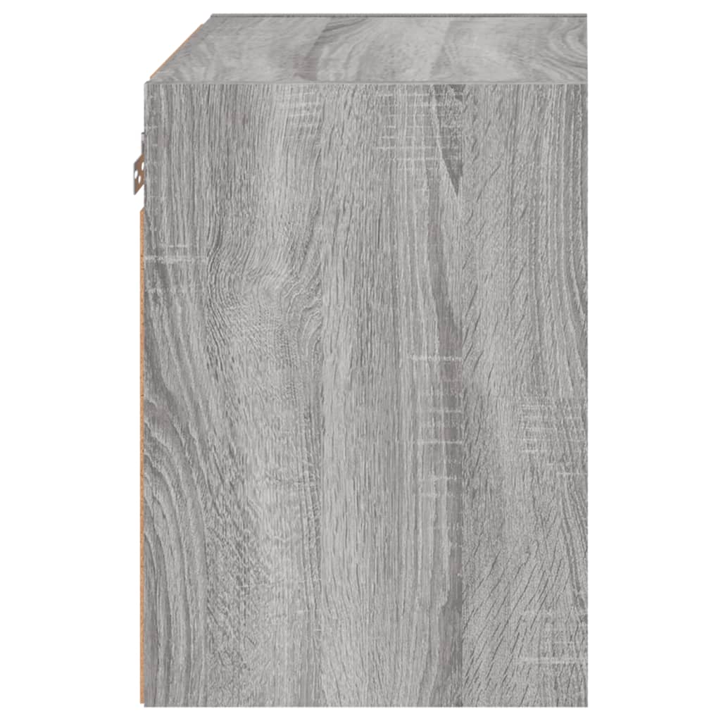 Table de chevet murale avec lumières LED sonoma gris - XIOS