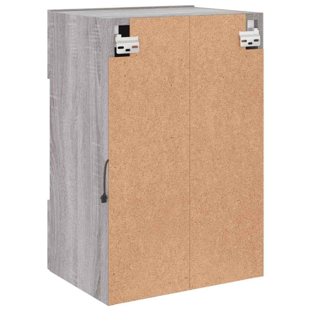 Meuble TV mural avec lumières LED sonoma gris 40x30x60,5 cm - XIOS