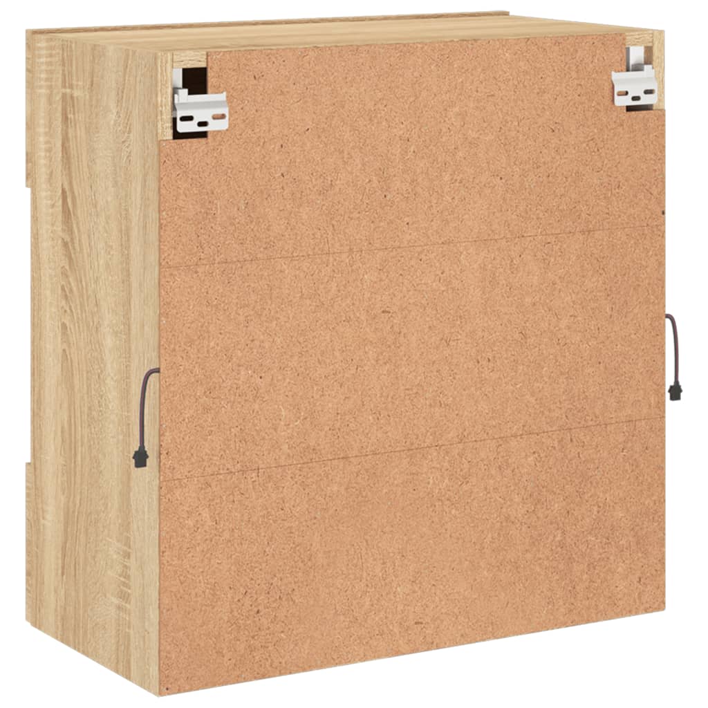 Meuble TV mural avec lumières LED chêne sonoma 58,5x30x60,5 cm - XIOS