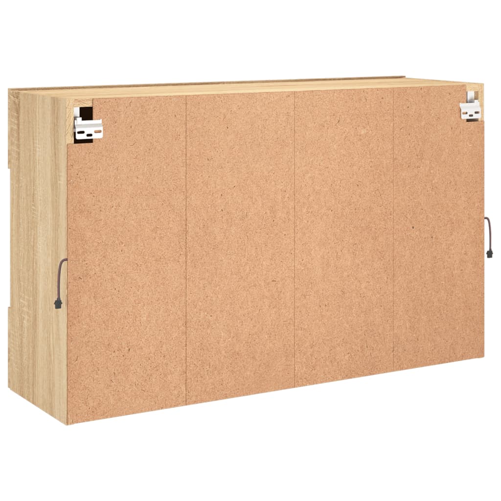 Meuble TV mural avec lumières LED chêne sonoma 98,5x30x60,5 cm - XIOS