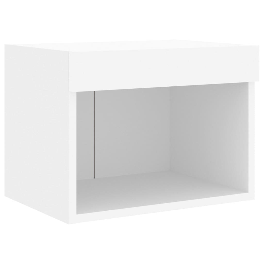 Table de chevet murale avec lumières LED blanc - XIOS